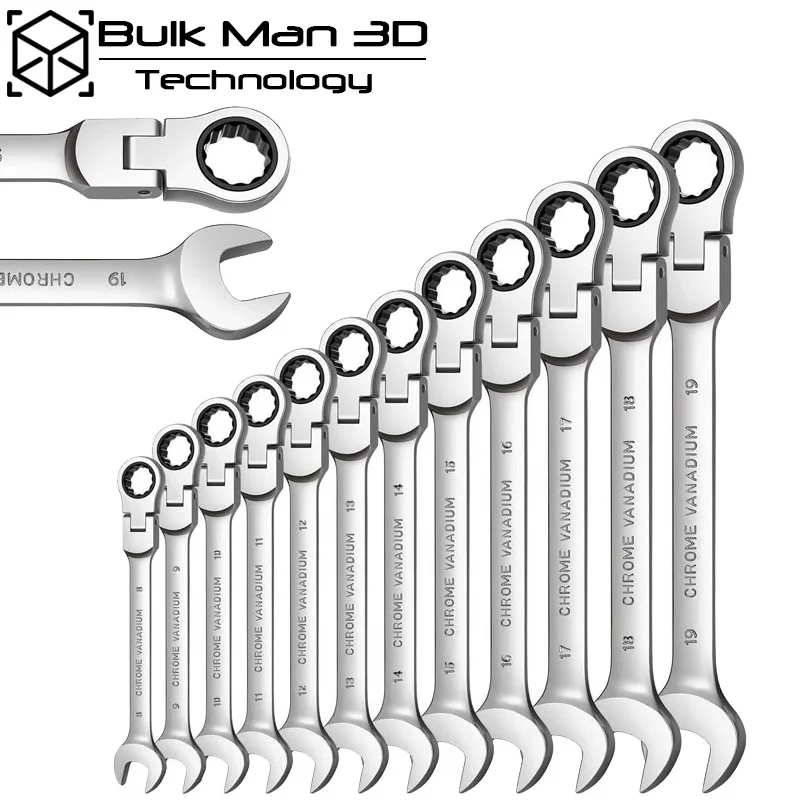 

Комбинированный ключ с храповым механизмом 180° Flex-Head