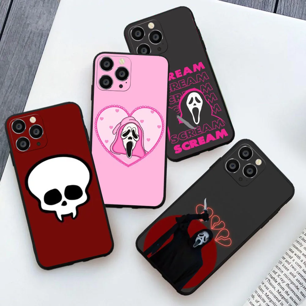 CK-16 Ghostface Hearts Phone Case For Xiaomi Redmi Note 7 11 11S 12 13 Pro Plus