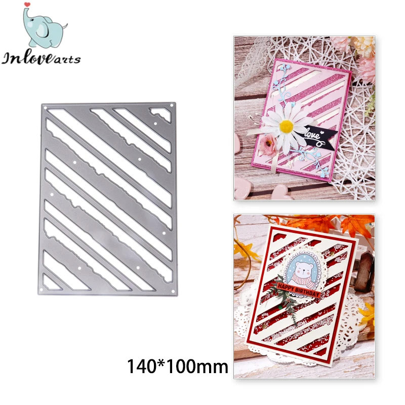 

InLoveArts DIY Metal Cutting Dies Strip Shape DIY Boxes Card Scrapbooking Decoration Embossing Papercard Stencils Crafts DIY