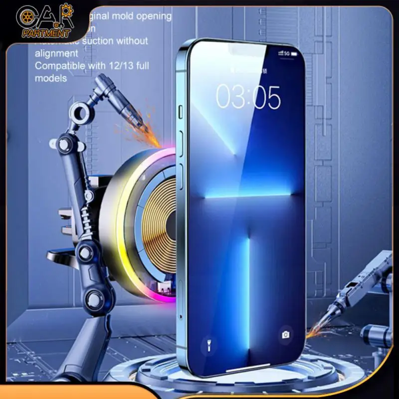 

Портативный держатель для автомобиля, магнитное универсальное автоматическое магнитное беспроводное автомобильное зарядное устройство, ...