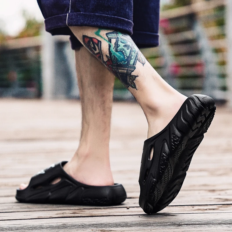 Сандалии мужские из ЭВА классические модные босоножки для молодежи Нескользящие