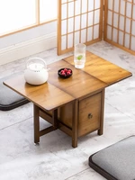 japanese style tatami folding tea table non solid wood small table kang table low table household bay window small coffee table