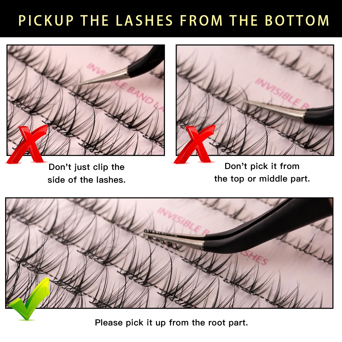 Новый набор для наращивания накладных ресниц IG3950 вьющиеся натуральные ресницы