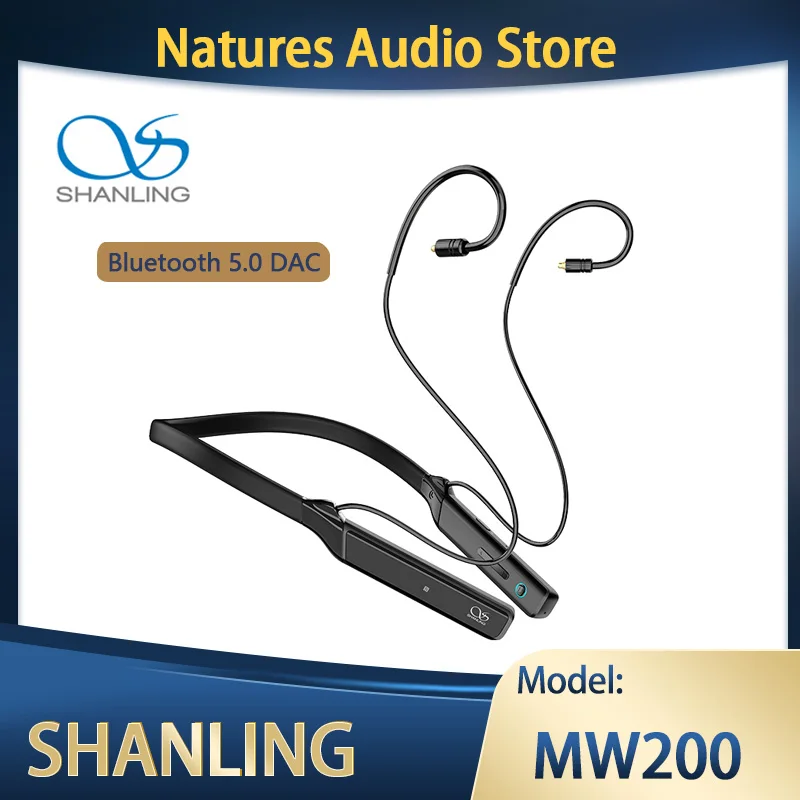 

Кабель для наушников SHANLING MW200, Bluetooth 5,0, ЦАП, кабель для наушников CSR8675, AK4377A, MMCX, Hi-Fi, Кабель-адаптер с шейным ободом и микрофоном