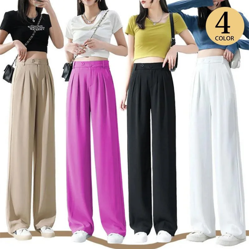 

Spring Summer New Wide-Leg Pants Drape Suit Wide Leg Pants