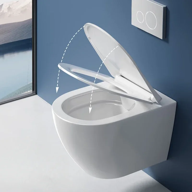 Винтажный белый настенный роскошный туалет современная ванная комната для