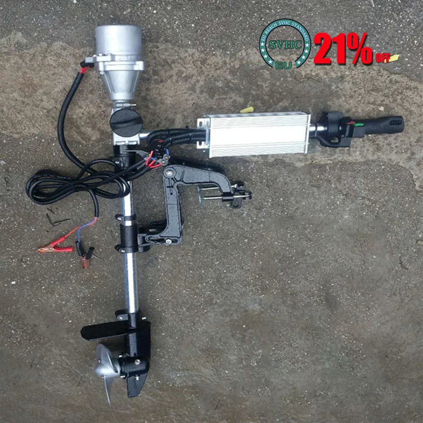 

12V/48V 800W Electric Outboard Motor Propeller Fishing Inflatable Boat Motor Engine Thrust Portable Boat Outer Engine Propeller