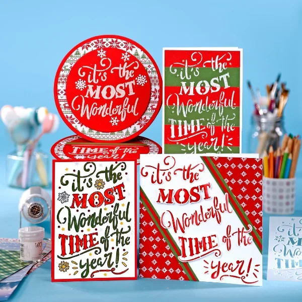 Олень Снег Рождество Санта металлические трафареты силиконовые штампы трафарет