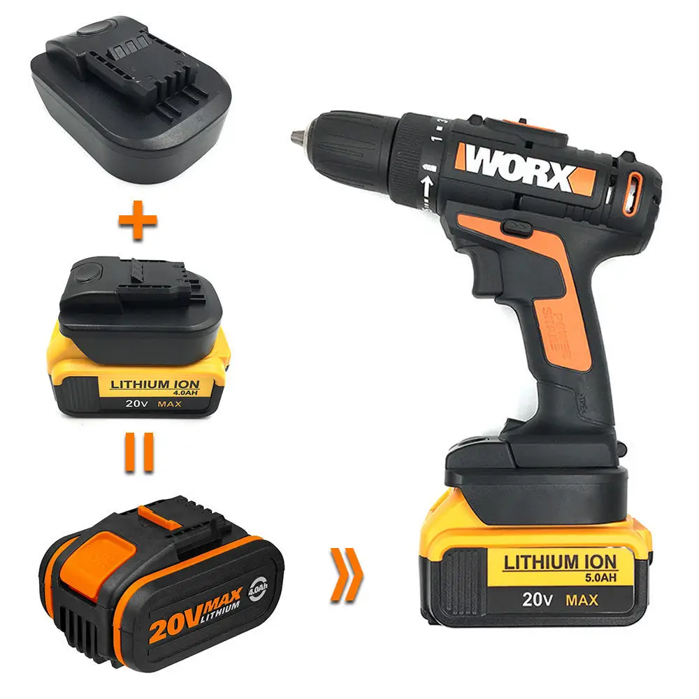 Преобразователь для электрического инструмента адаптер аккумулятора Dewalt 18/20 в