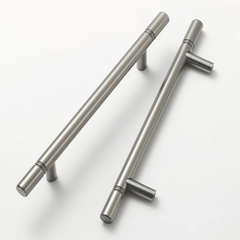 150-1000 мм матовая Золотая и серая алюминиевая ручка для мебели круглый шкаф