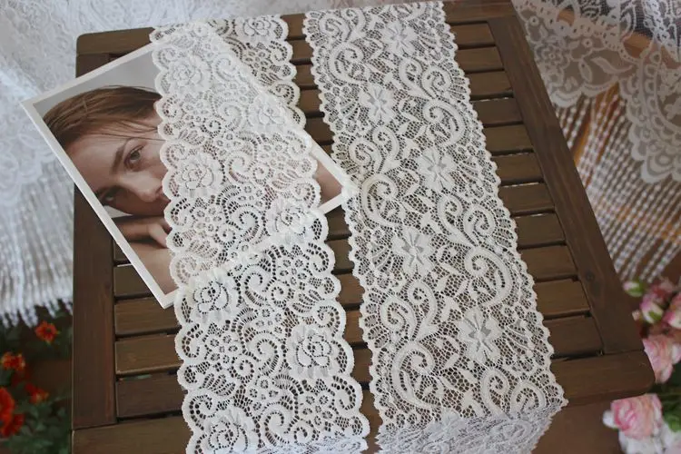 10 ярдов/партия эластичная кружевная отделка ширина 15 см | Дом и сад