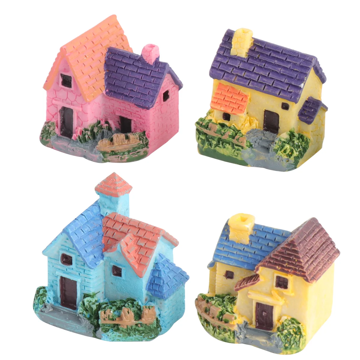 

House Villa Miniature Garden Fairy Mini Landscape Micro Decor Village Houses Bonsai Craft Figurines Villas Fairies Stone