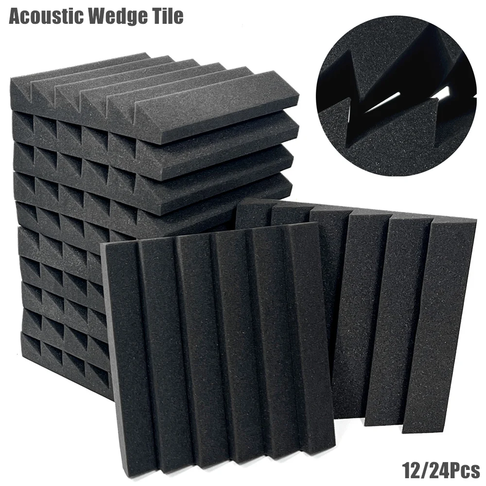 

12/24 шт., настенные панели из пены, 12x12x2 дюймов