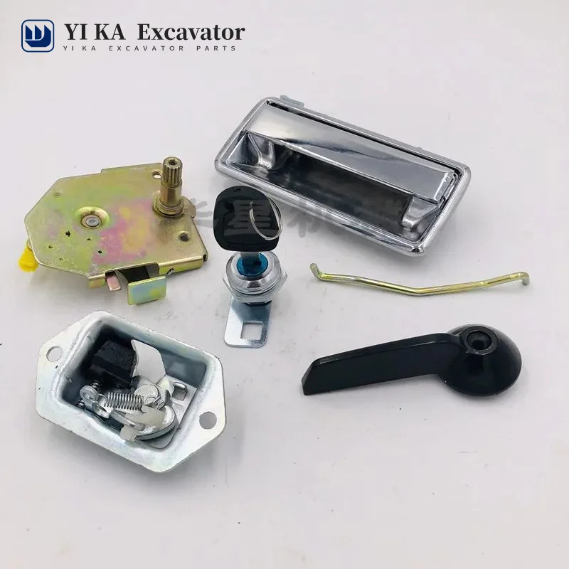 Для Daewoo Dh55 60-7 экскаватор кабины дверной замок в сборе внутренняя и внешняя ручка