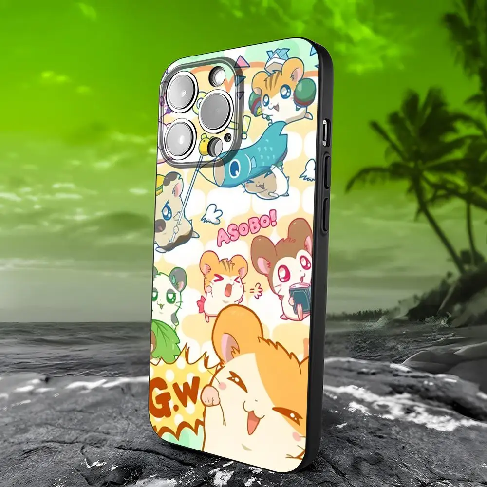 Hamtaro милый чехол для телефона IPhone 15 16 13 Pro Max 14 12 11 Xr X 8 7 6 Plus роскошный чехол-накладка