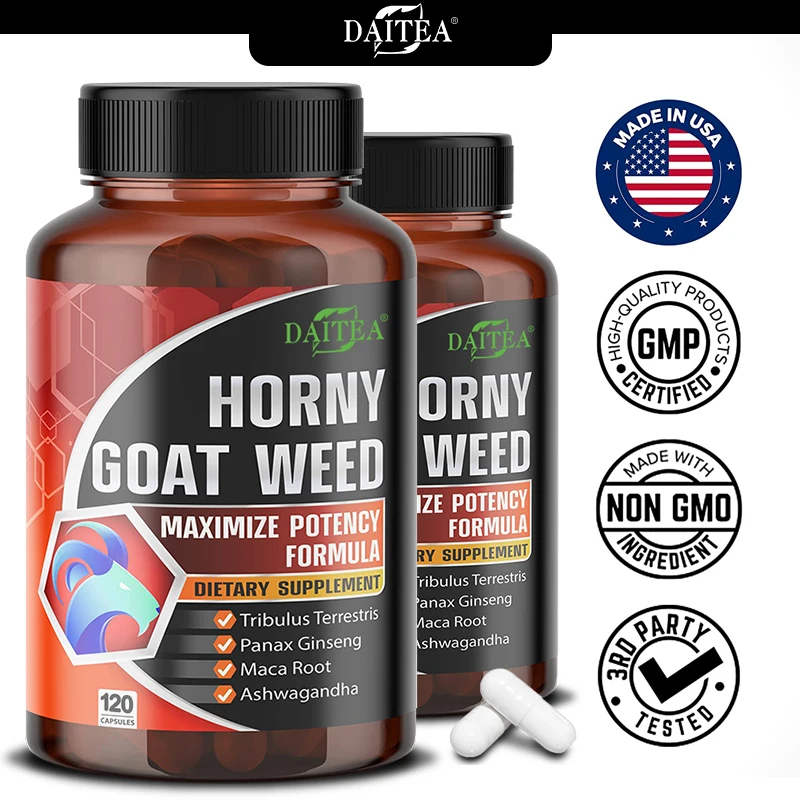 

Horny Goat Grass Extract - Helps Naturally Increase Energy Levels and Supports Sound Sleep, Suitable for Both Men and Women