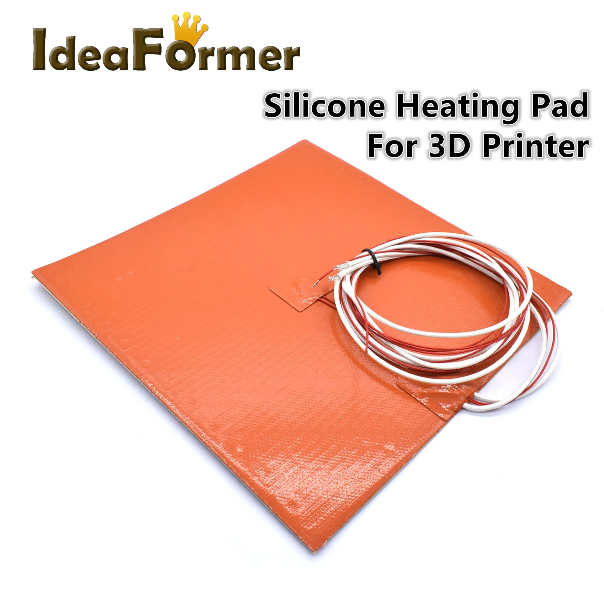 24V/220V Silicone Hot Bed Heating Pad 500/750W Heated Bed 220*220/235*235/300*300/310*310mm Adhesive+Thermistor 3D Printer Parts