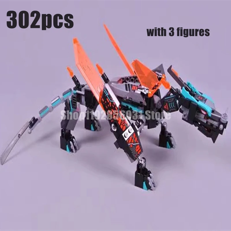 302 шт. Детский конструктор дракон