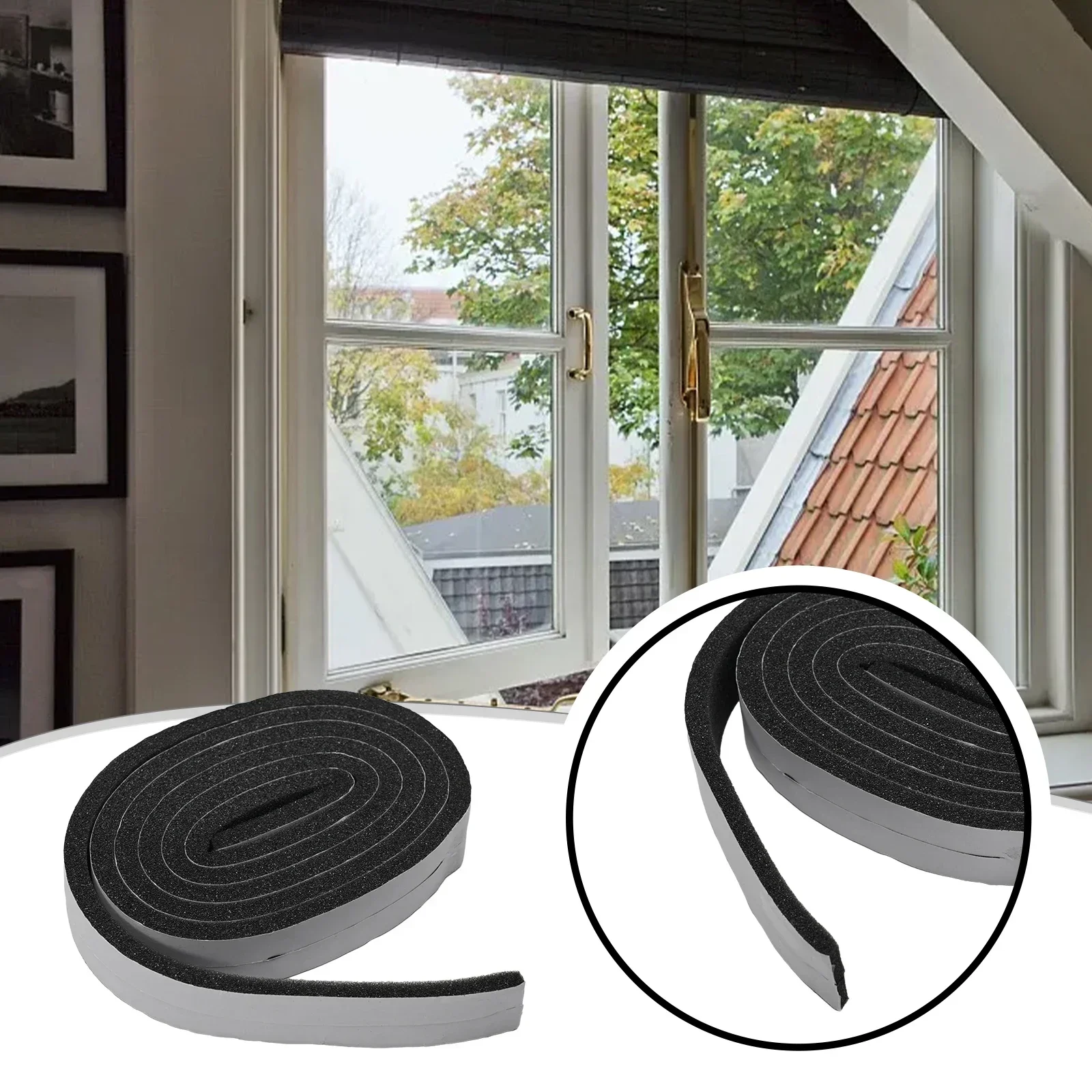 Пенопластовые уплотнительные ленты для окон 2 м ветрозащитная звукостойкая
