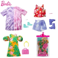 original barbie doll clothes accessories summer trend suit dress wardrobe for 30cm 16 dolls clothes kids toys for girls outfit