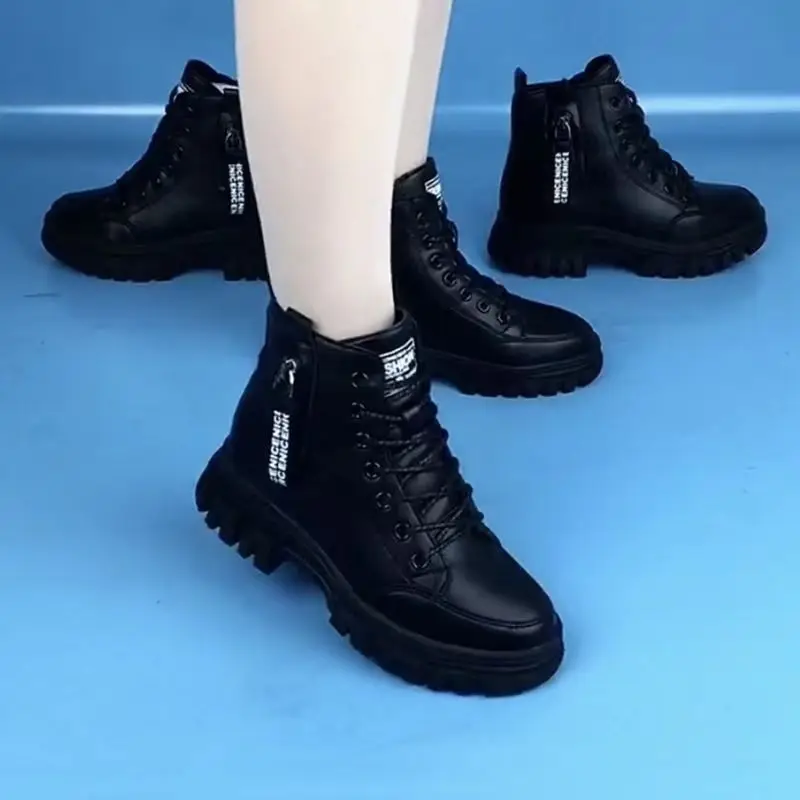 

New Arrival Women's Short Boots 2023 Autumn Fashion Casual Women Shoes British Style Leisure Leather Comfortable Ankle Boots