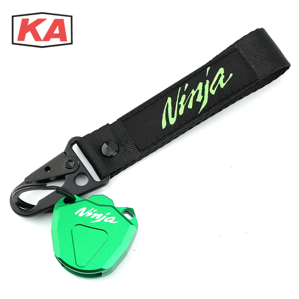 

For KAWASAKI Ninja 650 ZX6R 400 1000SX ZX10R Z900 Z650 Z800 Z900RS CNC Moto Key Cover Case Shell Protector Key Ring Keychain