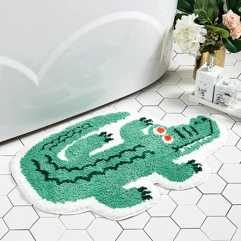 

Crocodile Styling Non- Slip Foot Outdoor Mat Hallway Porch Area Rug For Livingroom Door Mats Suck Water Bath Carpet