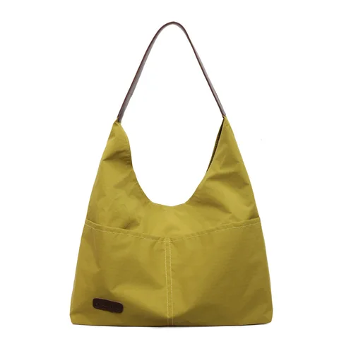 Новая простая большая сумка для женщин, большая вместительная парусиновая сумка на плечо, повседневная студенческая удобная и универсальная текстурированная дорожная сумка