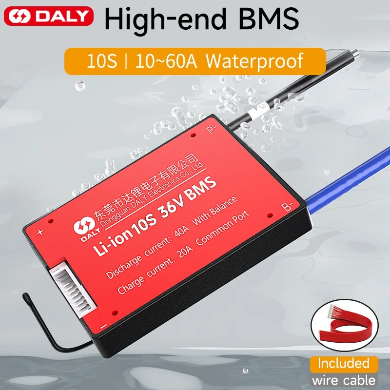 

Daly BMS 10S 36 В 15A 20A 30A 40A 50A 60A с функцией температурного датчика и балансировкой платы литиевой батареи li-ion BMS