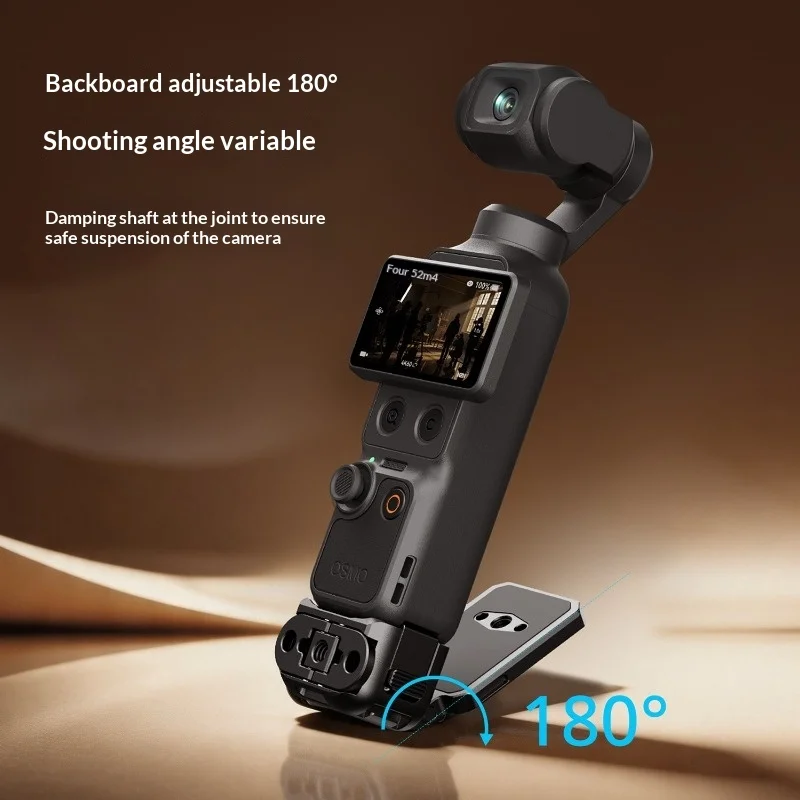Фото Магнитная задняя панель для Pocket 4/3 - прямое подключение USB-C, магнит N52, 180° °   Складной, легкий №5