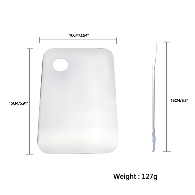 1 комплект акриловой прозрачной палитры для макияжа смеситель рисования с