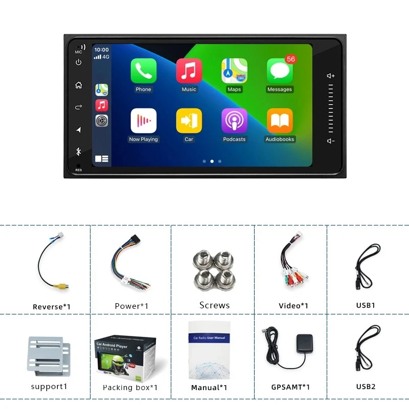 Автомобильный мультимедийный плеер на Android с 7 "экраном GPS для Toyota Corolla Auris Hilux VIOS