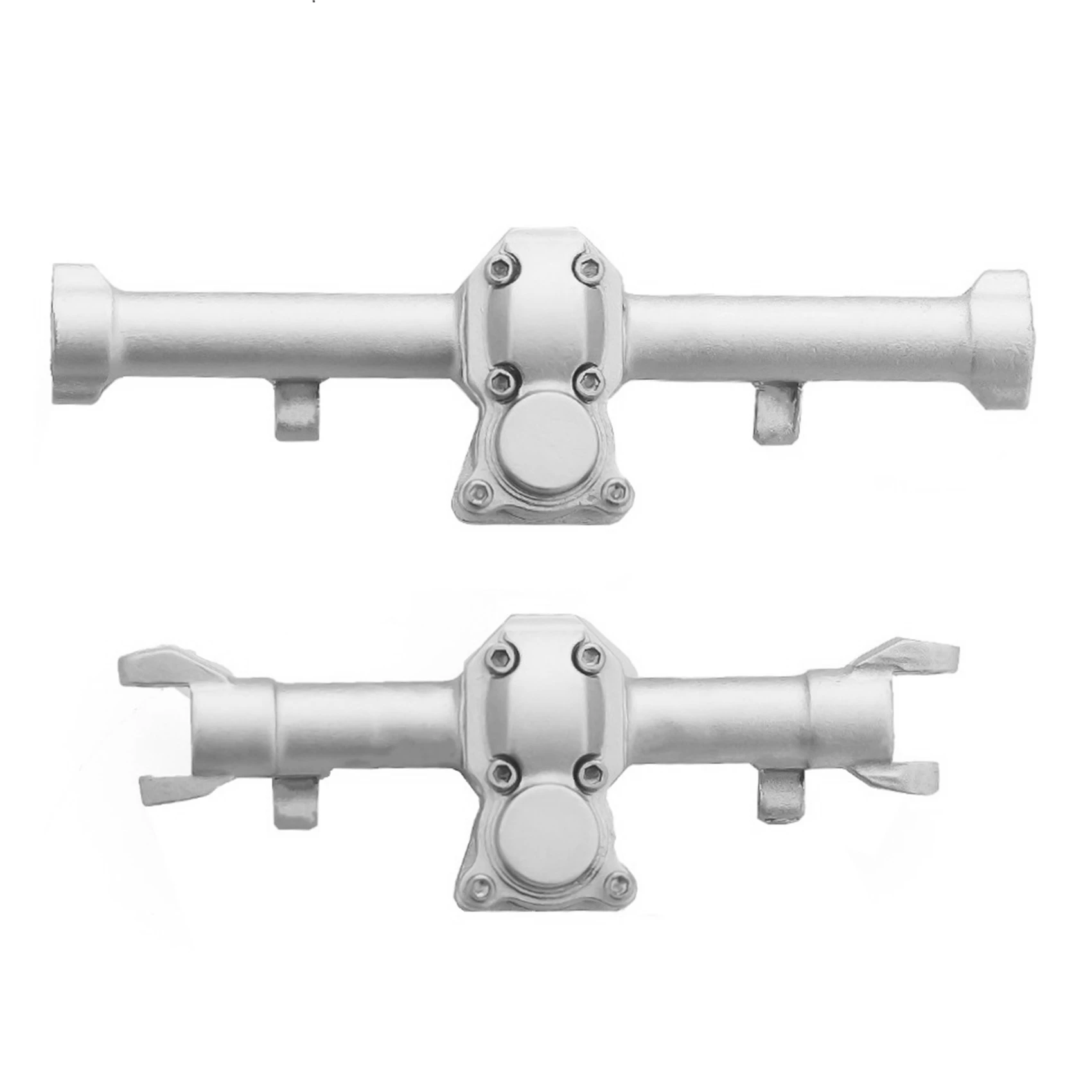 

Metal Front & Rear Axle Diff Cover for Axial SCX24 90081 AXI00001 1/24 RC Crawler Car Upgrade Parts Accessories,Silver