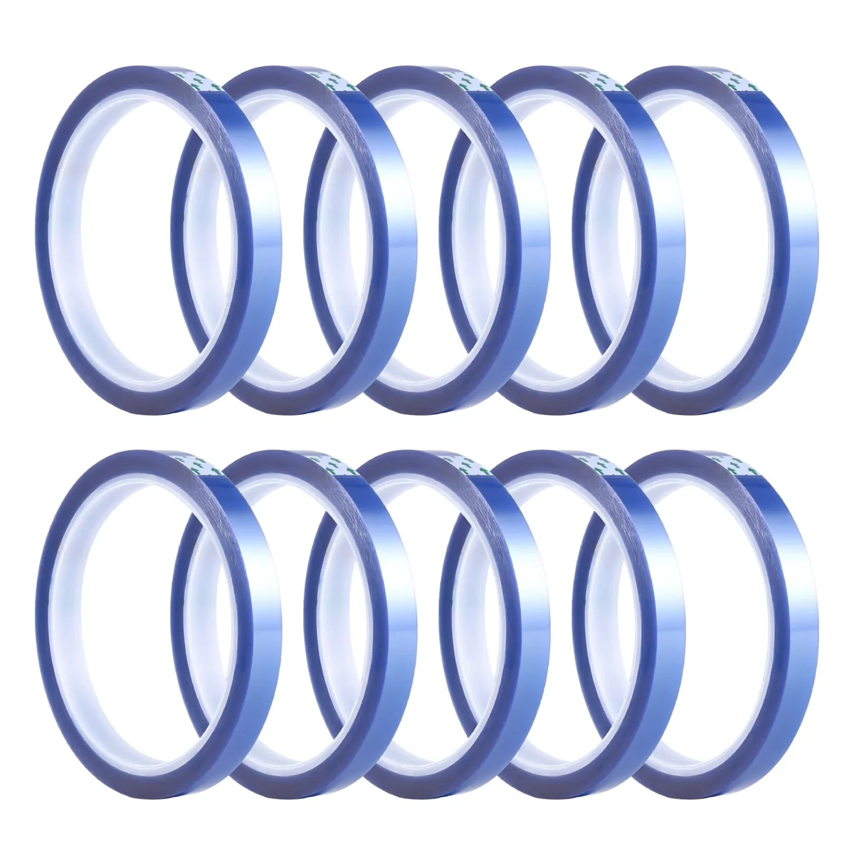 10 Rolls Heat Tapes Sublimation Blanks Thermal Tape No Residue Up to 260Celsius for Press