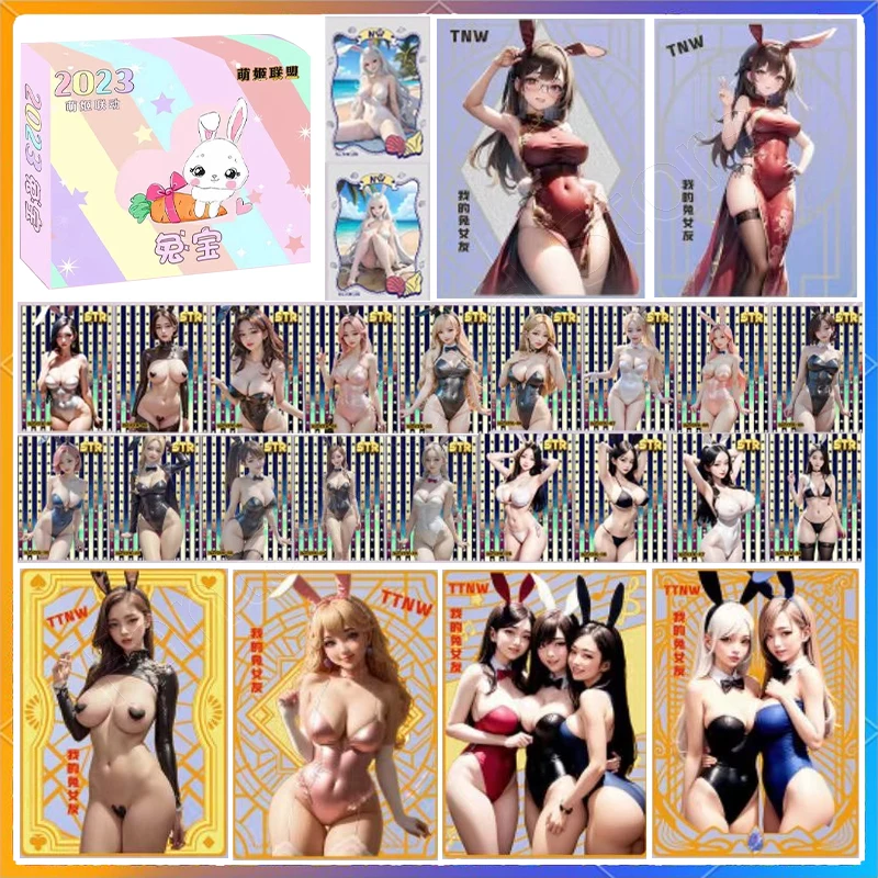 

ACG Nude AI Sexy Sexy Bunny Girl Card Goddess Story Card Collection Uniform JK Black Silk Stockings Sexy Girls Desire Woman