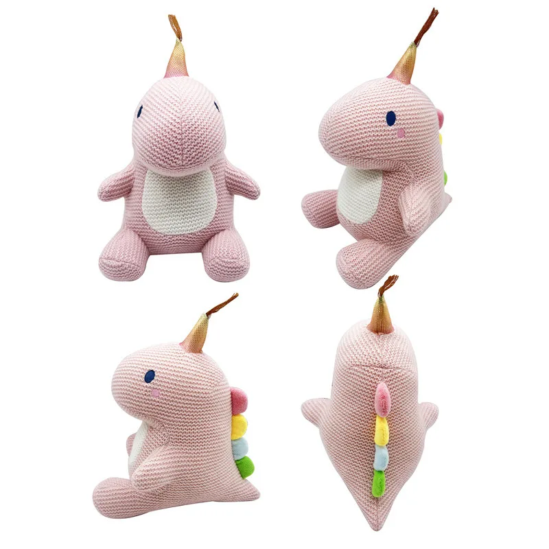 

Милый реквизит для фотосъемки для маленьких девочек и мальчиков вязаная игрушка для вязания крючком милый Единорог Мягкие игрушки ручной работы вязаные игрушки