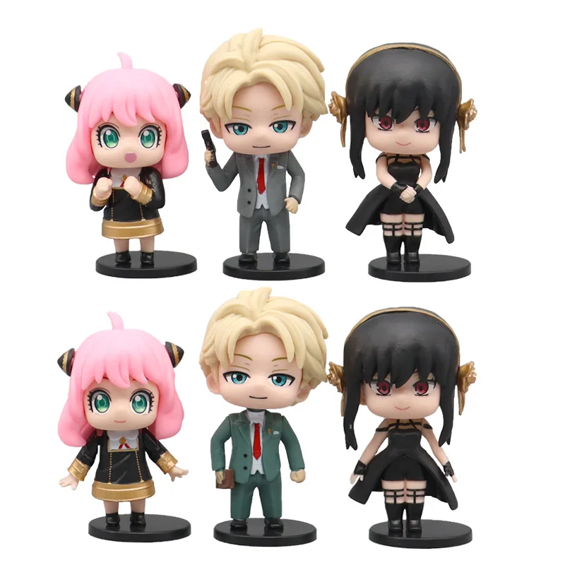 

Фигурки персонажей аниме-шпиона X, 10 см, 1-6 шт., из ПВХ, игрушки, подарки для детей