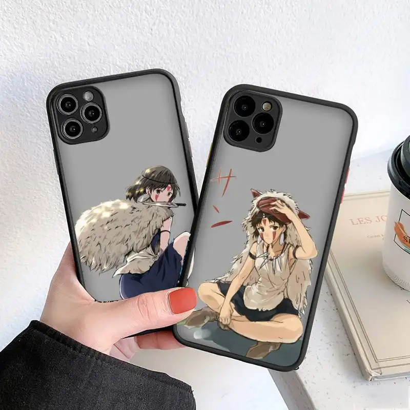 

Princess Mononoke anime Phone Case matte transparent For iphone 14 11 12 13 plus mini x xs xr pro max cover