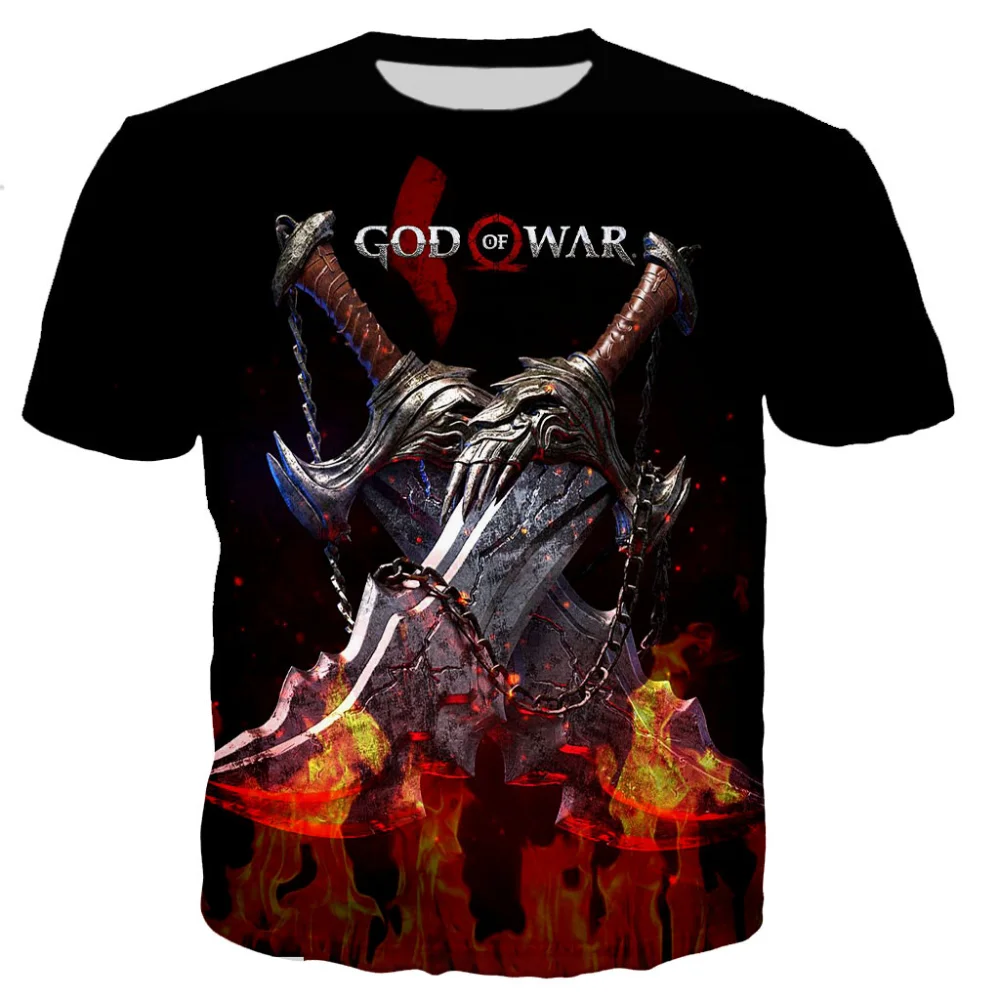 

God of War Graphic T-shirt Fashion Casual Style Streetwear Oversized T Shirt Unisex Hip Hop Harajuku Streetwear Tee Tops