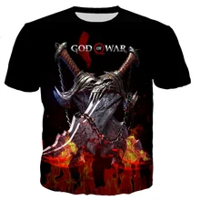 God of War Graphic T-shirt Fashion Casual Style Streetwear Oversized T Shirt Unisex Hip Hop Harajuku Streetwear Tee Tops