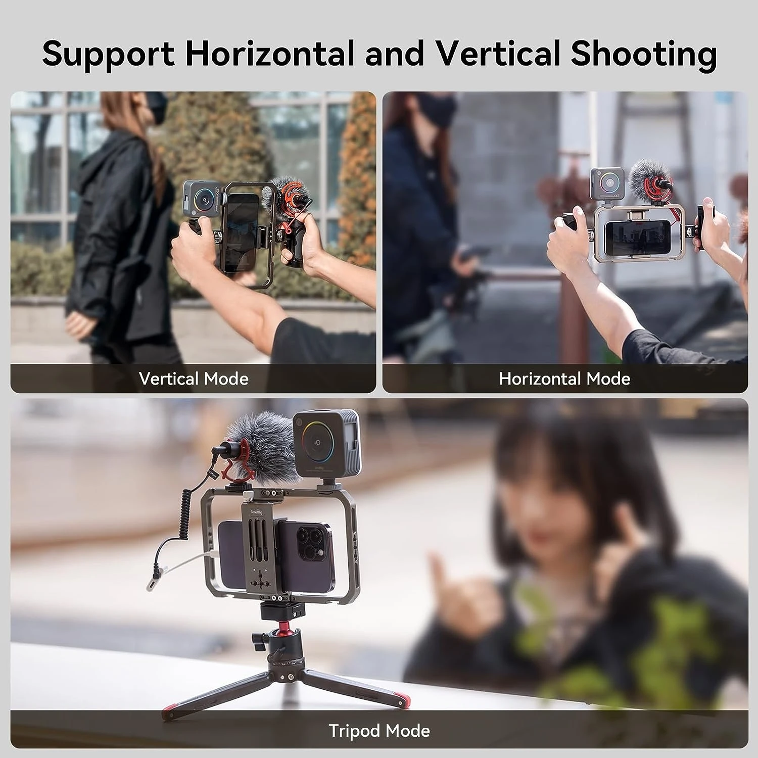 ll Rig Универсальная клетка для телефона комплект видеоустановки с ручками