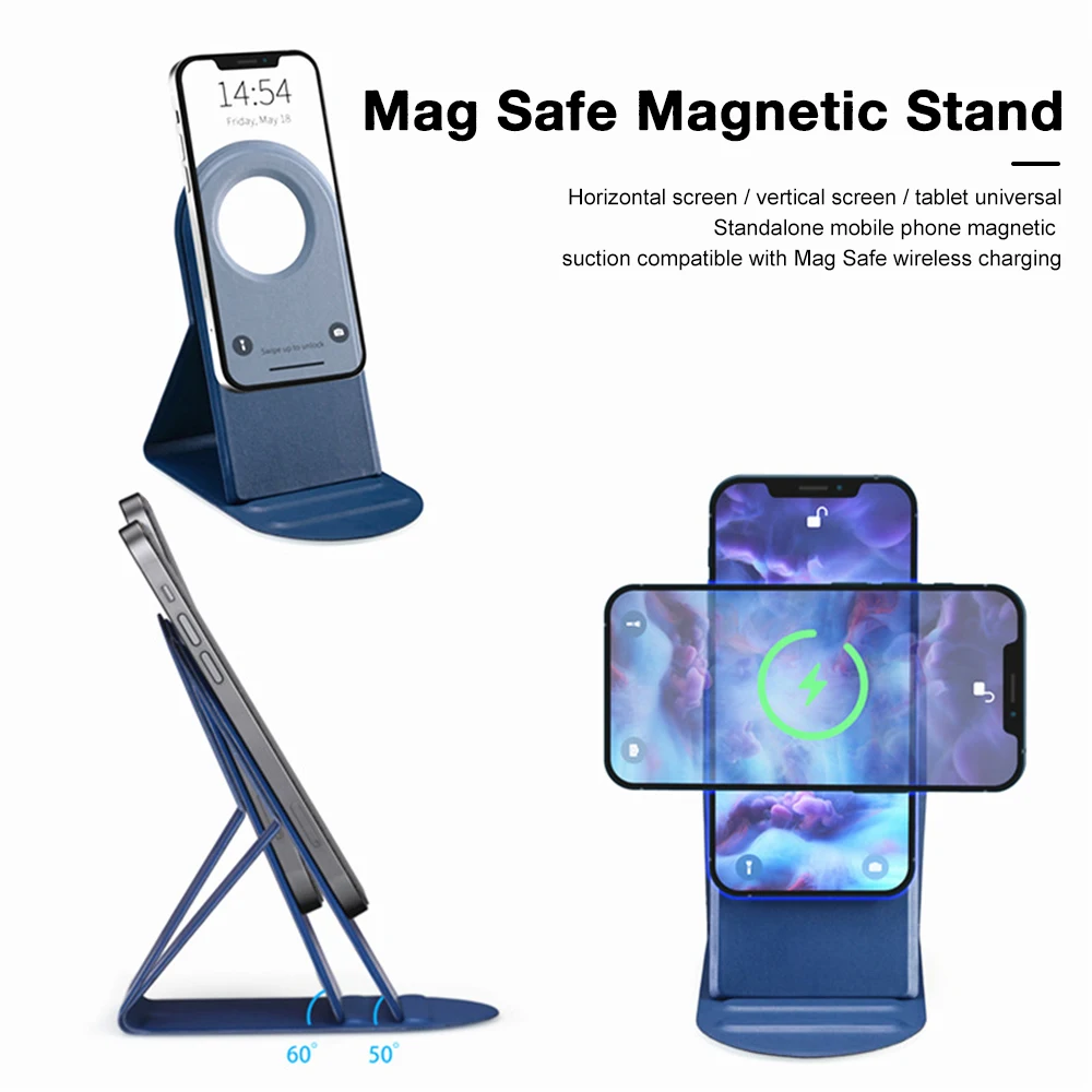 Подходит для iPhone 13 Magsafe Магнитный присоска Настольный кронштейн складной