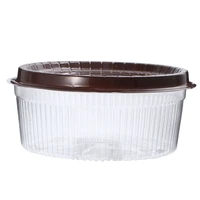 20pcs transparent plastic cake pastries box 8 inch muffin holders cupcake cases boxes black