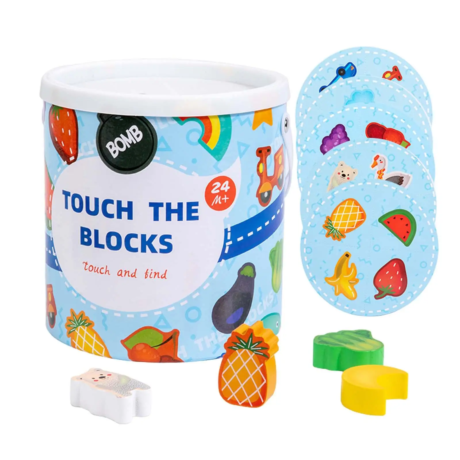 

Touch The Block Shape Sorting Toy for Infants Girls Boys Birthday Gift