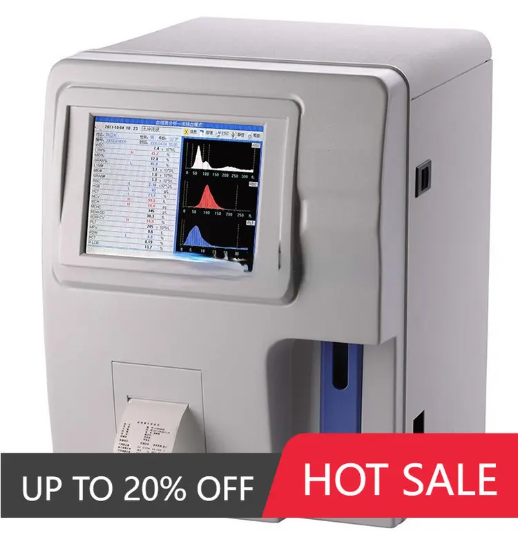 

Fully Auto Hematology 19 parameters + 3 histograms free startup reagent