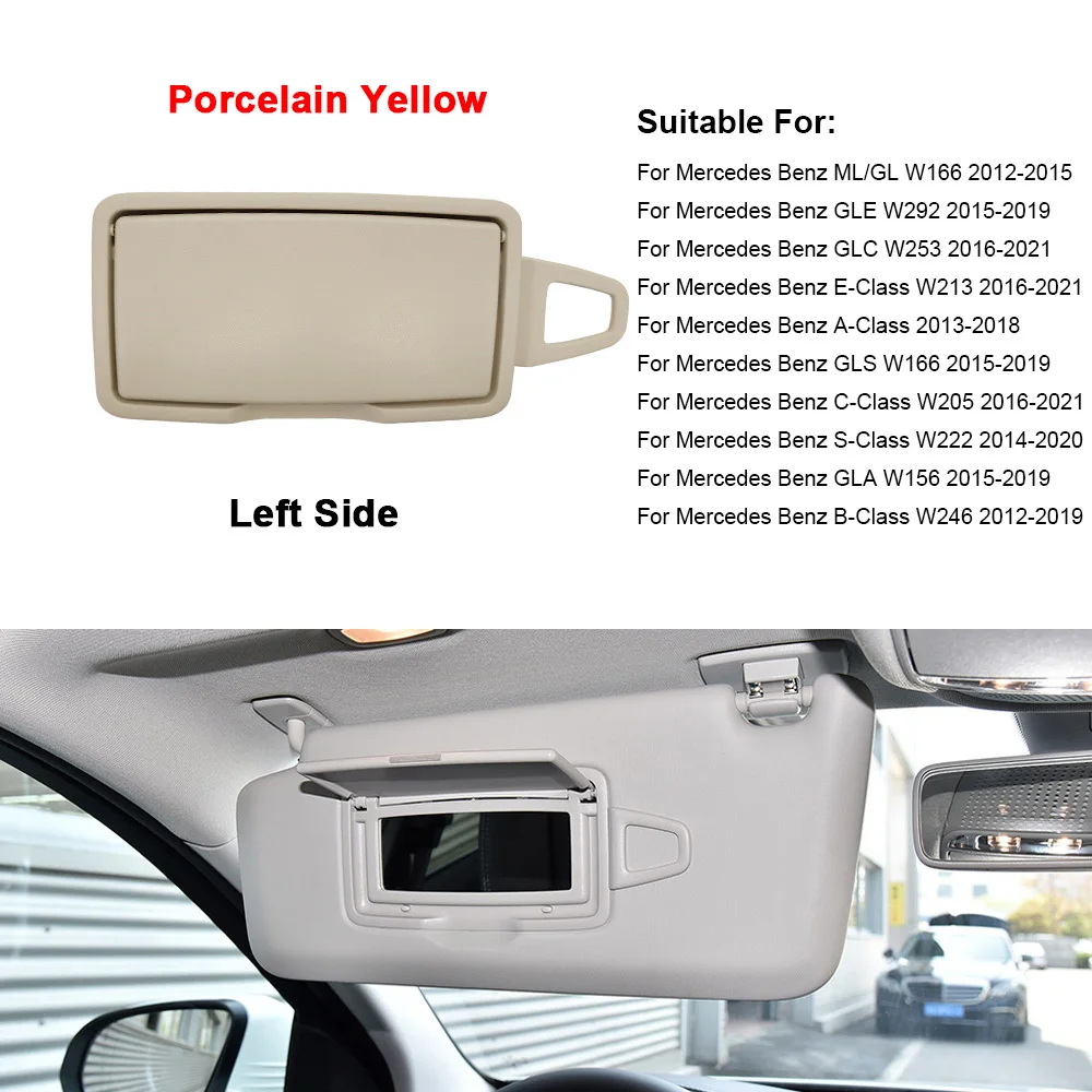 Солнцезащитный козырек для макияжа, косметическое зеркало, чехол для Mercedes Benz W166 W205 W292 W213 W246 W156 W222 W176 A B C E S-Class GLA GLC