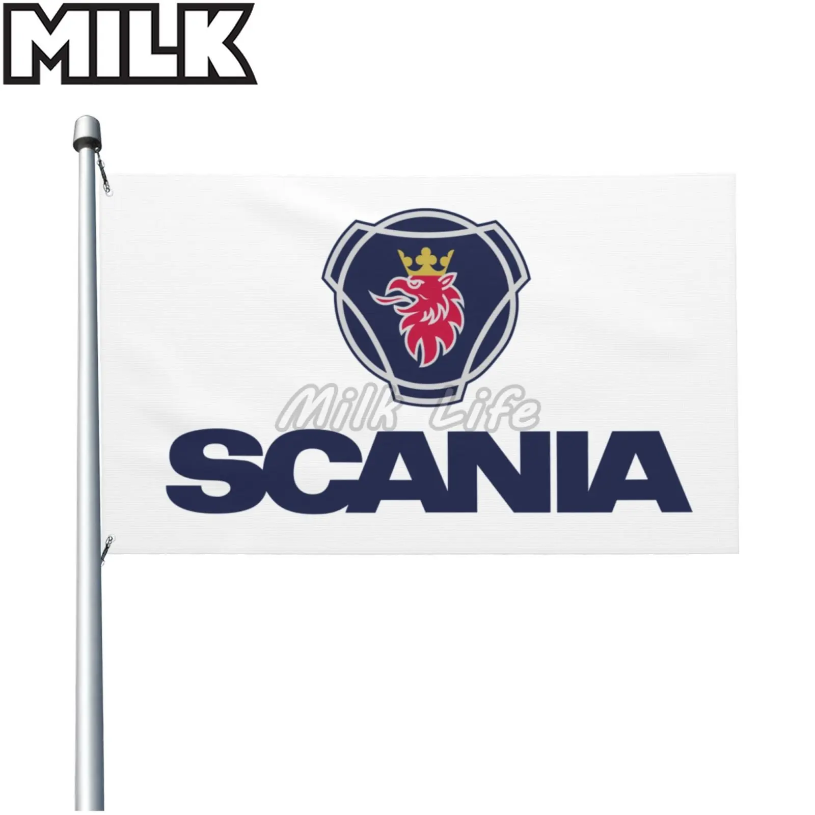 

Double-sided Scania Car Flag with Grommet Outdoor Banner Flag for Home Bar Pub Decor