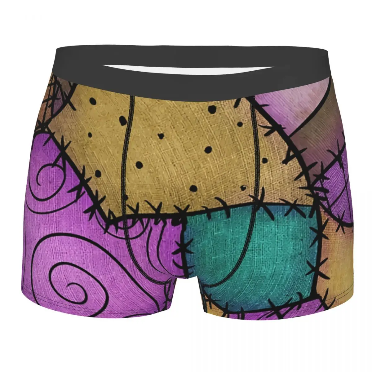 

Трусы-боксеры мужские в стиле пэчворк, дышащее нижнее белье, Высочайшее качество, подарок на день рождения