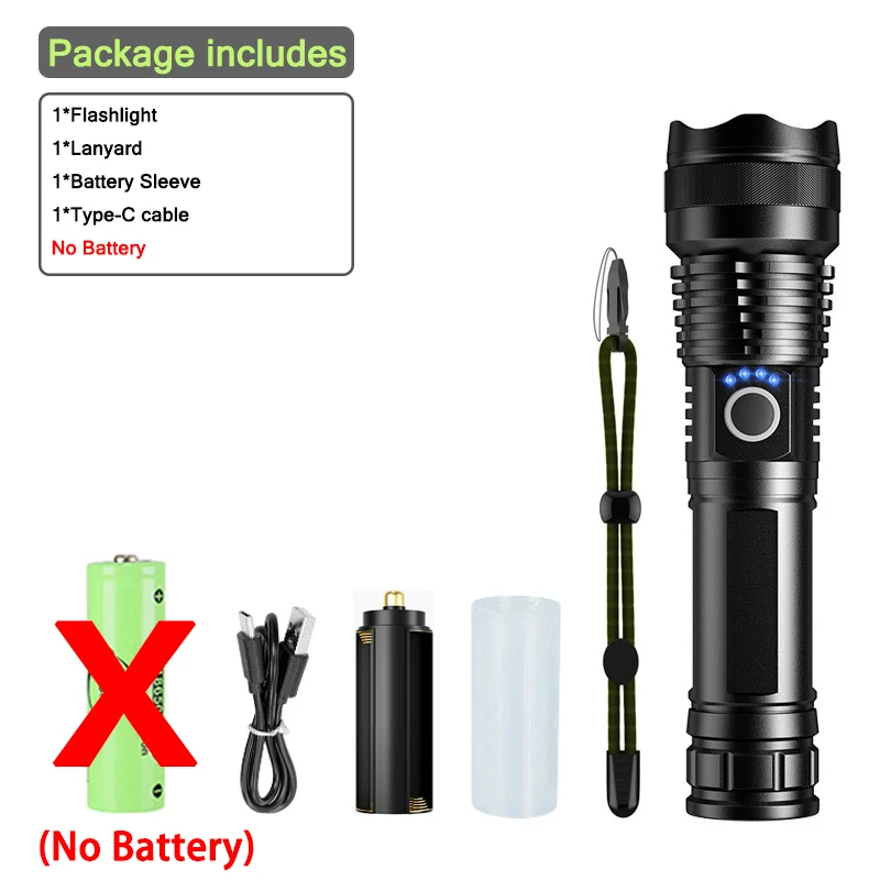 

Портативный светодиодный фонарь A10 30Вт