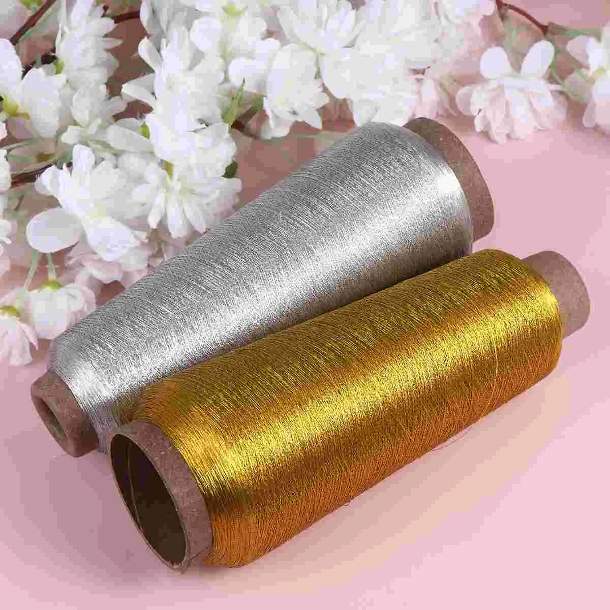 4 рулона ниток для вышивания крючком сделай сам металлическая катушка вышивки